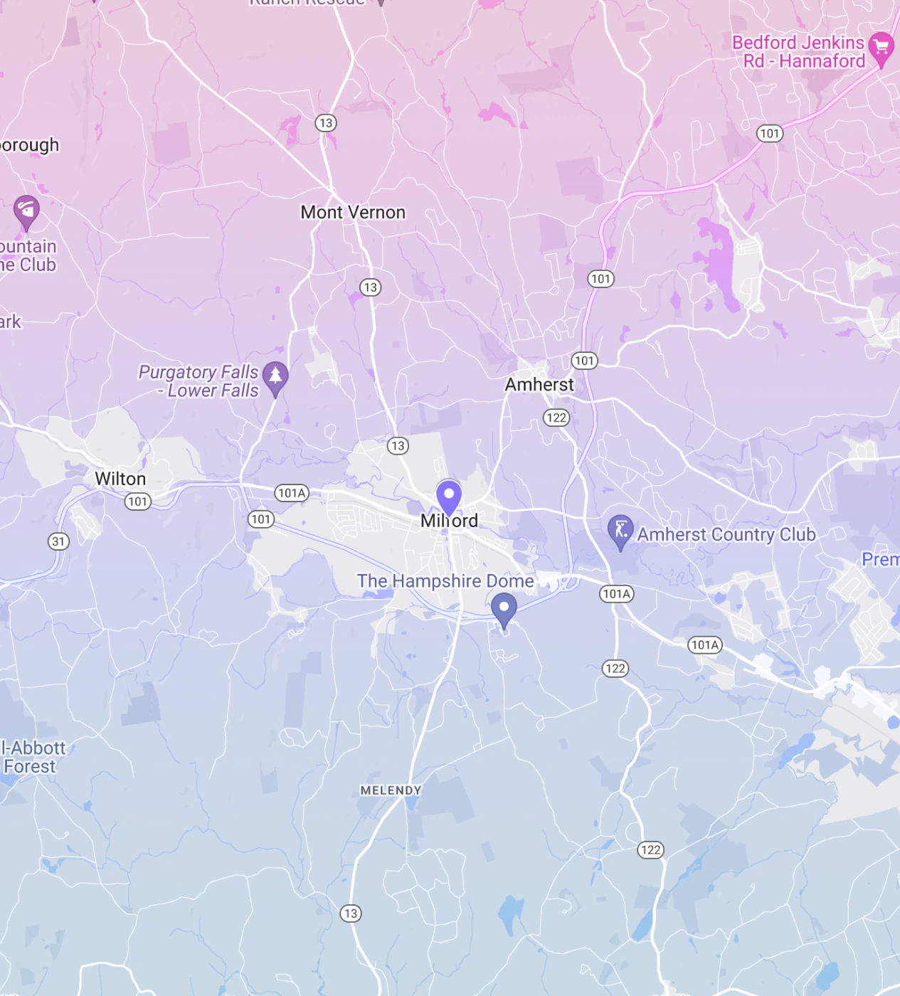 Endless Summer Pool Service map1